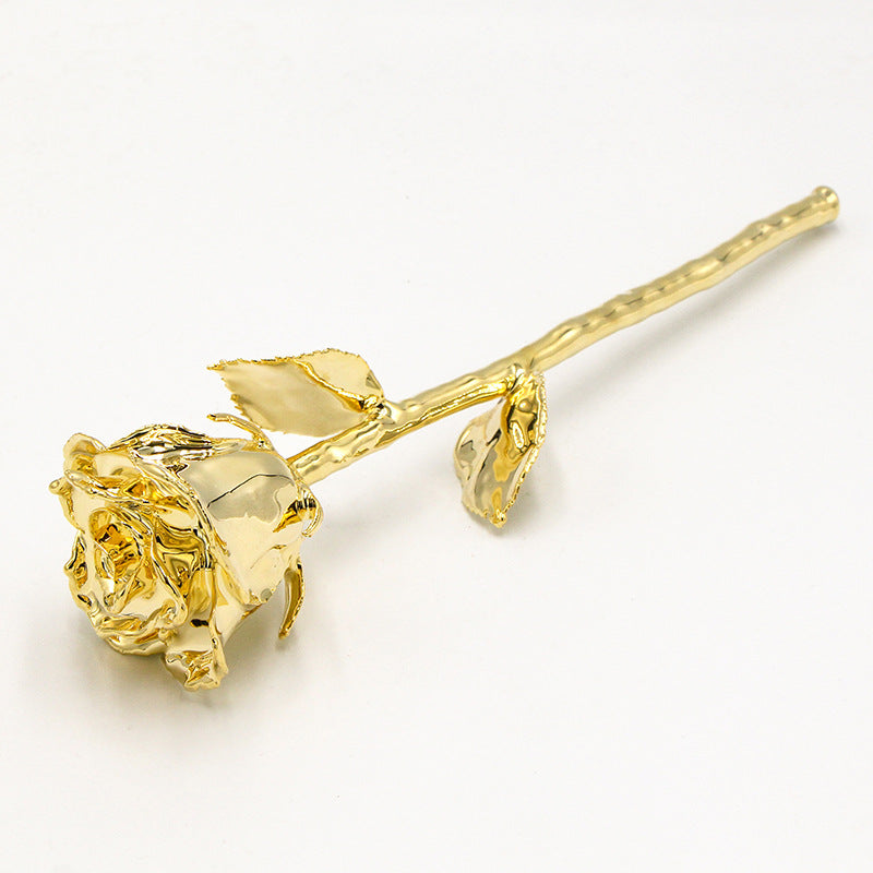 24K Altın Kaplama Gül Yılbaşı ve Özel Gün Hediyesi