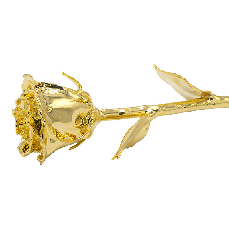 24K Altın Kaplama Gül Yılbaşı ve Özel Gün Hediyesi